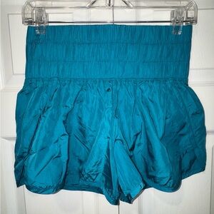 Free People Movement The Way Home Blue Turquoise Athletic Shorts X-Small
